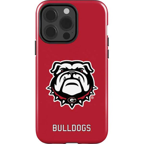 University of Georgia Bulldogs Logo iPhone 15 Pro Impact Case